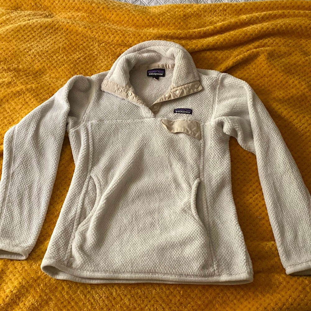 Patagonia Synchilla cream white XS Sweatshirt Pullover
